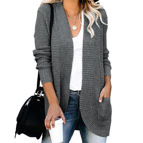 Large Pocket Sweater Cardigan